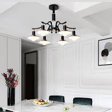 Modern Bar Primitive Metal Led Chandelier Lamp Dining Room Suspension Iron Lifting Light Vintage Chandelier Lighting Chandeliers Aliexpress