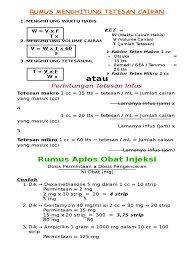 Keterangan faktor tetes makro = 20. Perhitungan Cairan New