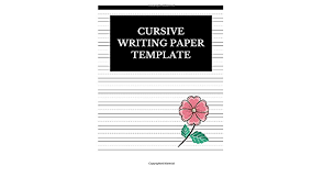 Writing practice template wsopfreechips co. Cursive Writing Paper Template Lined Journal Notebook To Write In Journals Centric 9781076621733 Amazon Com Books