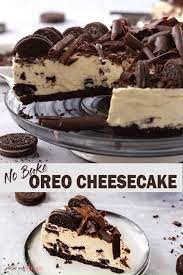 No Bake Oreo Cheesecake Video Recipe Video Desserts Cookie Recipes Oreo Cheesecake Recipes