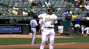 The a's have an agreement to acquire marte. Jesus Luzardo K S Six Dodgers 04 07 2021 Oakland Athletics