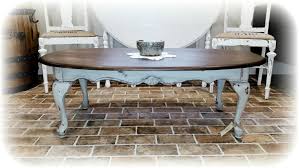 Vintage Queen Anne Coffee Table Painted In Outdoor Cafe Heavily Distressed And Refinished In Java An Coffee Table Painted Coffee Tables Refurbished Furniture