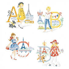 The Parisian Girls Alphabet Chart Les Brodeuses Parisiennes