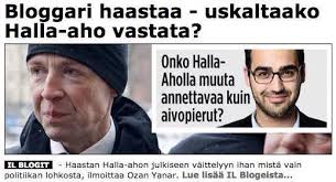 Topics are hidden when running sport mode. Ozan Yanar Eilen Illalla Lahetin Haasteen Jussi Halla Aholle Odotamme Vielakin Vastausta Kyse On Siita Etta Halla Aho Statuspaivityksensa Perusteella Pitaa Maahanmuuttajataustaisia Ehdokkaita Ilmeisesti Listojen Tayte Ehdokkaina Haastan Halla
