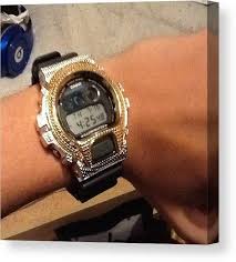 New G Shock With Diamonds Haha #swag Canvas Print