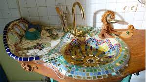 Die ältesten bisher gefundenen mosaikwerke stammen etwa aus der zeit zwischen 2500 und 3000 v. Lehmolandia Badezimmer Mosaik Badezimmergestaltung Mosaik