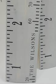 Wooden Ruler Growth Chart In White Grey And Putty