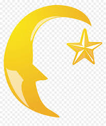 Moon And Stars Png Download Gambar Bulan Bintang Kartun Transparent Png Vhv