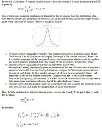 Problem 1 15 Points A Random Variable Is Said T