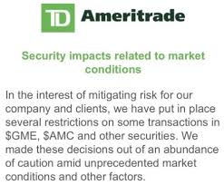 It is somewhat laborious to get this, but parts have been automated here with selenium. Td Ameritrade Curbs Gamestop Trades As Frenzy Snags Brokers Bloomberg