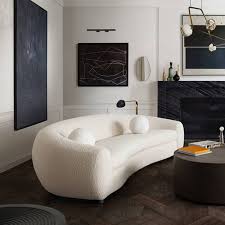 Stone & beam kristin performance fabric sectional sofa curved couches 07. Diamond Sofa Pascal 97 Round Arm Curved Sofa Wayfair