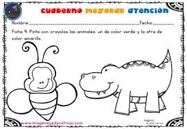 Fichas educativas para descargar con actividades para niños de 2 años. Coleccion Fichas Para Trabajar La Preescritura Y La Atencion Nivel Inicial 2 3 Anos Orientacion Andujar
