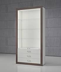 Product title wood white glass door bathroom linen storage cabinet average rating: Furniture Display Cabinets With Integrated Lighting Idfdesign