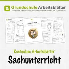 Sachunterricht Kostenlose Arbeitsblatter