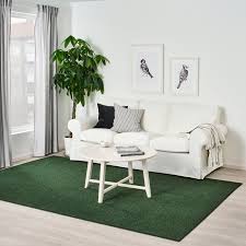 sporup vloerkleed laagpolig donkergroen 200x300 cm ikea vloerkleed ikea vloerkleed woonkamer