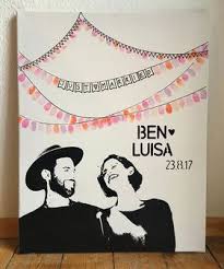 Personliches Originelles Besonderes Kreatives Und Personalisiertes Hochzeits Personliches Originell Fingerabdruck Hochzeit Leinwand Hochzeit Geschenk Hochzeit