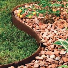 Master Mark Terrace Board 5 In X 40 Ft Brown Landscape Lawn Edging With Stakes 95340 The Home Depot Garden Lawn Edging Lawn Edging Playground Landscaping
