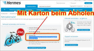 Fahrradversand Mit Karton Bei Hermes Rue25 Notizen