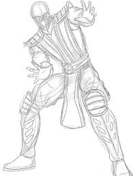 Sub zero mortal kombat 11 coloring pages. Free Printable Mortal Kombat Coloring Pages For Kids