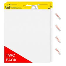 Post It Super Sticky Portable Easel Pad Flip Chart 15 X 18 Inches Re Stickable White