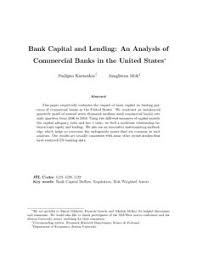 Doxo is used by these customers to manage and pay their commercial capital bank bills all in one place. Bank Capital And Lending An Analysis Of Commercial Banks In The United States Munich Personal Repec Archive