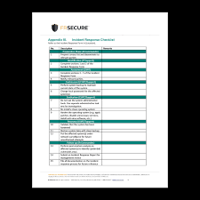 Incident Response Plan Template Frsecure
