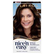 To be able to show the excitement of the new millennium's color, you must use only the best hair dye. Clairol Nice N Easy Permanent Hair Color Creme 4 Dark Brown 1 Application Walmart Com Walmart Com