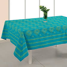 Indian Decor Rectangular Floral Print Cotton Tablecloth 60 X 90 Inches 6 Seater Cotton Tablecloths Indian Decor Throw Blanket