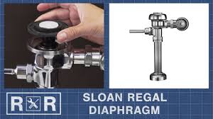 sloan regal flushometer diaphragm repair and replace