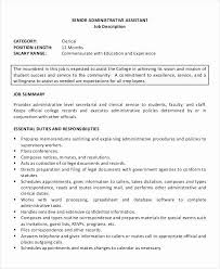 Craft the perfect administrative assistant resume job description. Concierge Job Description Resume Beautiful Senior Administrative Assistan Administrative Assistant Jobs Administrative Assistant Job Description Assistant Jobs