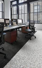 Look Both Ways Walk On By Monochrome And Step In Time Jet Terrazo Flooring Carpet Tiles Design Flooring