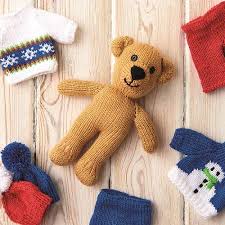Free knitting pattern for teddy bear family softie toys. Teddy Bear Duo Knitting Patterns Let S Knit Magazine