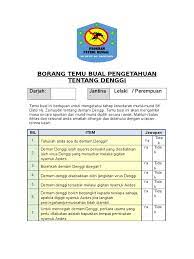 We did not find results for: Borang Temu Bual Pengetahuan Tentang Denggi