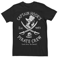 Men S Disney Peter Pan Captain Hook S Pirate Crew Graphic Tee In 2020 Peter Pan Disney Peter Pan Captain Hook