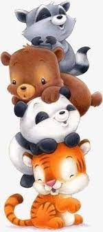 Animals Png Free Download Panda Bear Raccoon Png And Vector With Transparent Background For Free Download Baby Animal Painting Cute Animal Clipart Baby Animal Drawings