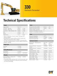 Caterpillar 320c,330c fault codes pdf, eng, 210 kb. Technical Specifications Hydraulic Excavator Horsepower Vehicles