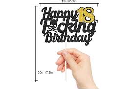 Explore a dozen fun and exciting birthday party ideas for celebrating this transition into adulthood. Dick Smith 18th Aerzetix Happy 18th Birthday Cake Topper Black Gold Glitter Funny Birthday 18 Years Old Bday Party Decoration Sign For Women Men Boys Girls Home Garden