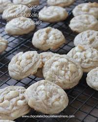Pumpkin Spice White Chocolate Pudding Cookies Recipe Chocolate Pudding Cookies Chocolate Pudding Cookie Recipe Cookie Recipes