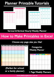 Microsoft Word Versus Microsoft Excel Which Is Better For Making Printables All A How To Make Planner Organization Planner Printables Simple Weekly Planner