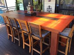 Ana White Outdoor Bar Height Table With Built In Ice Trays Diy Projects Diy Patio Table Outdoor Bar Height Table Kitchen Decor Dark Cabinets