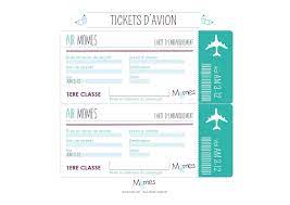 Créer votre faux billet d'avion personnalisé imprimable à offrir Faux Billet D Avion A Imprimer Billet Avion Carte D Embarquement Billet