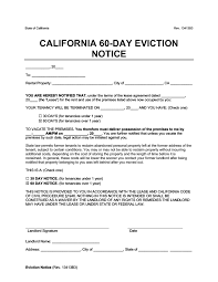 california eviction notice forms free templates legal templates