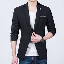 Click To Buy 2016 Men Suit Jackets Blazers Dress Suits Men S Casual Fashion Single Button Style Larg Mens Suit Jacket Casual Suit Jacket Black Blazer Men