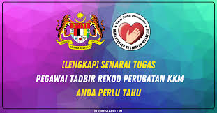 Jawatan kosong mpob lembaga minyak sawit malaysia pegawai tadbir n29. Lengkap Senarai Tugas Pegawai Tadbir Rekod Perubatan Kkm Anda Perlu Tahu Edu Bestari