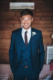 Ways To Surprise The Hubby To Be On The Big Day Blue Suit Wedding Groomsmen Suits Groom Attire A suit committed to you 👔 with over 75 years of experience, we developed a highly intuitive shopping experience to simplify suiting grooms and his. blue suit wedding groomsmen suits