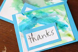 Make the craft simpler by handling the cutting yourself, then letting kids. Do It Yourself Divas Diy Making A Thank You Card Out Of Kid Art