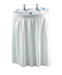self adhesive sink skirt