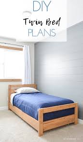Diy pallet board bed frame and headboard idea. Diy Basic Twin Bed
