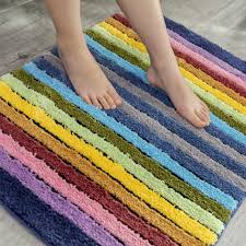 Printed rainbow contemporary rug in various sizes. Cute Soft Small Rainbow Shaped Arc Mat For Bathroom Showroom Bathmat Non Slip Bath Rugs Play Carpet Area Rug For Kids Photography Props Home Decor Kids Room Decor Snowrobin Jp