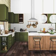 Classic style juglans kitchen brings a gleam to your sims' kitchen with gray and gold tones shiny metal handle textures. Peace S Place Essa Kitchen Modern Kitchen Set With 14 New